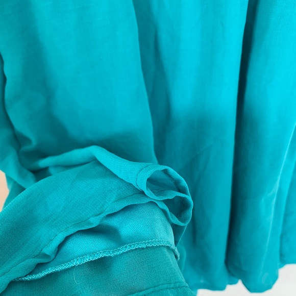 Boutique dress, open cross back, aqua / seafoam - Picture 7 of 9